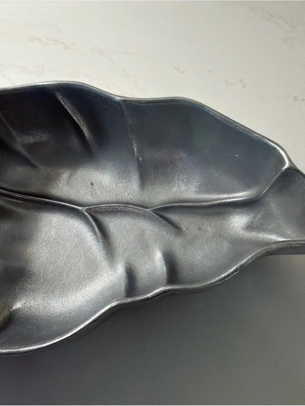 WILTON ARMETALE PEWTER LEAF CHILI PEPPER CHIP DIP SERVING Dish 15